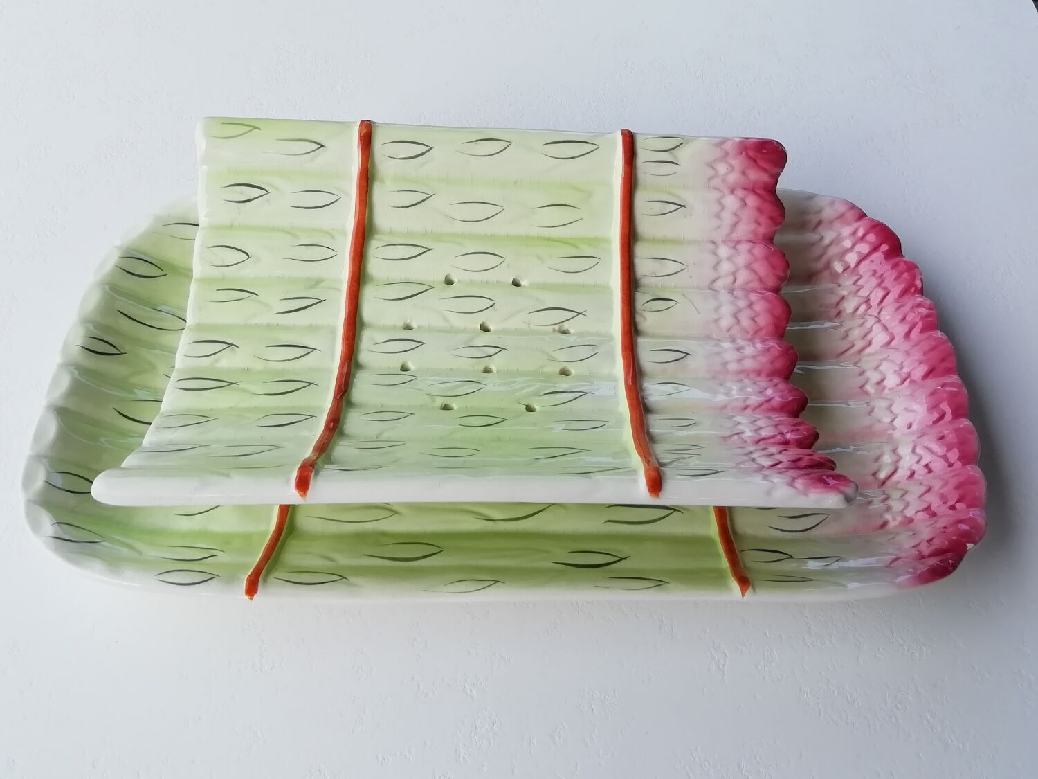 Asparagus dish in slip