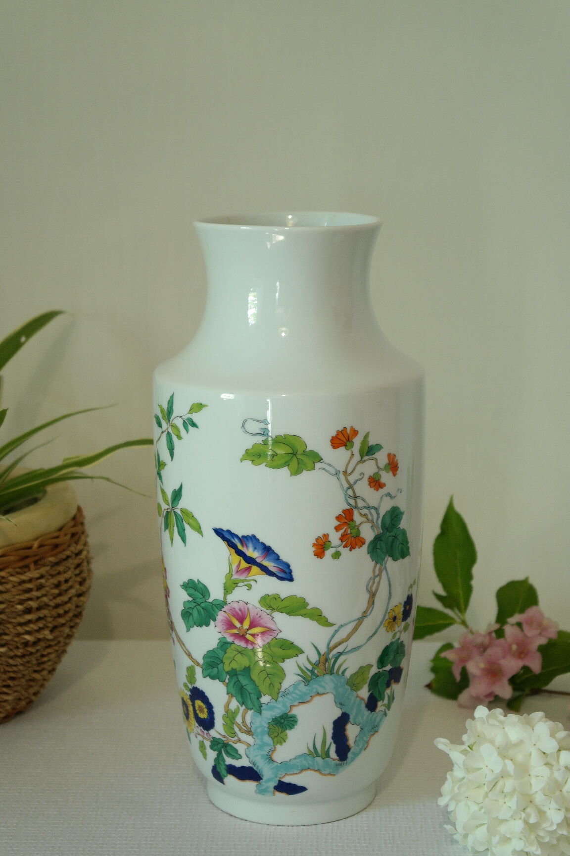 Art Deco baluster vase, Limoges porcelain, A. Lanternier.