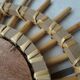 Vintage sun rattan mirror