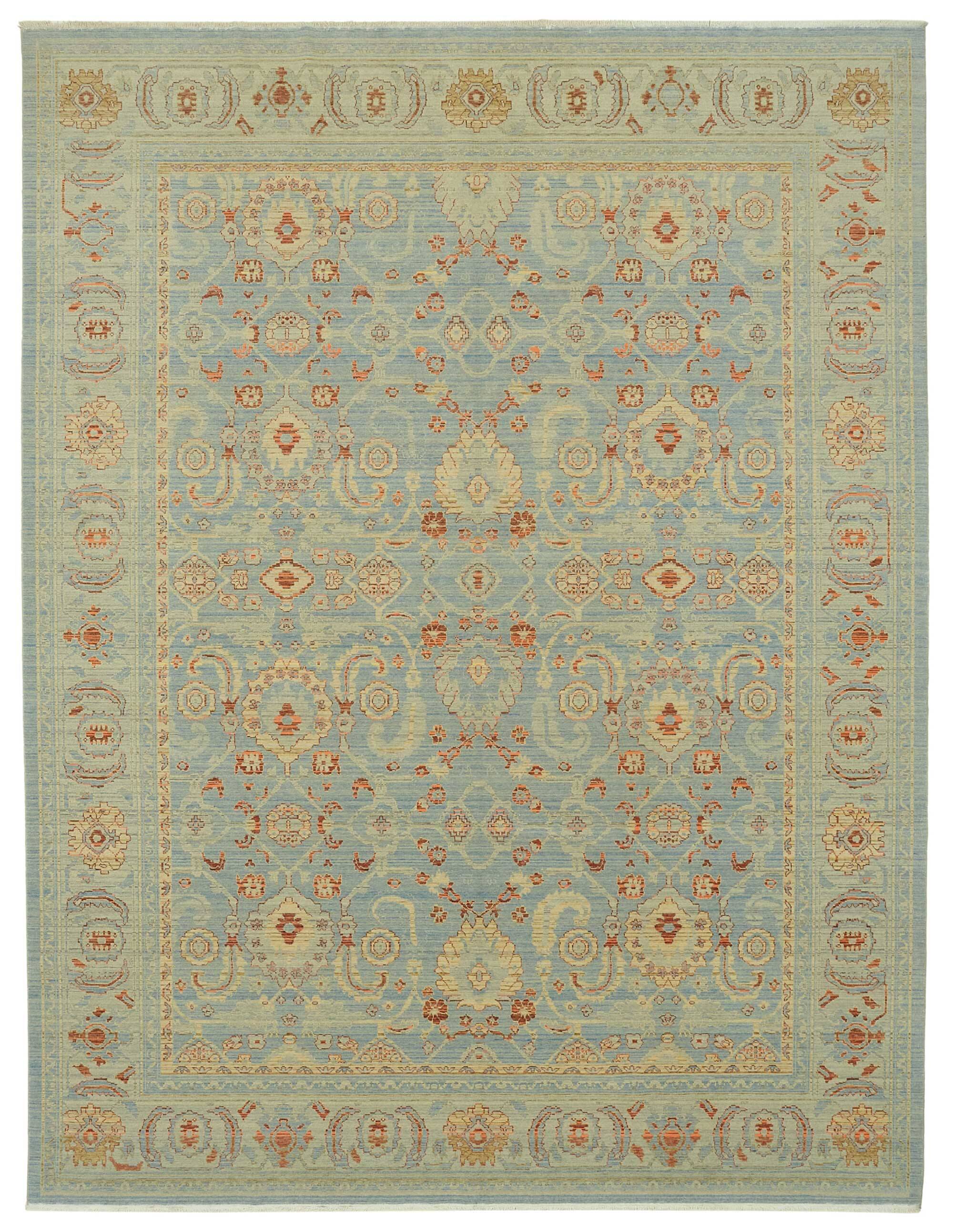 Turkish Handcrafted Loom Oushak Rug 291 cm x 383 cm