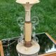 Lampe vintage des années 50 tôle, plexi et bois