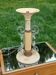 Lampe vintage des années 50 tôle, plexi et bois