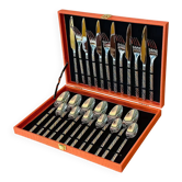 Hermès Snakeskin-Pattern Cutlery Set – Custom