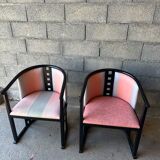 Pair of modernist armchairs