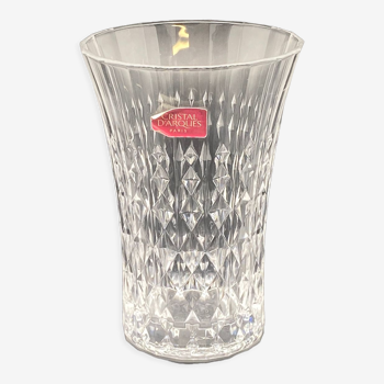 Vase en cristal d’Arques (étiquette d’origine)