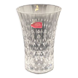 Vase en cristal d’Arques (étiquette d’origine)
