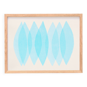 Peinture abstraite 30x40cm - glacier