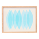 Abstract painting 30x40cm illustration glacier blue signed eawy