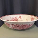 Toilet bowl old décor faience anemones