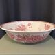 Toilet bowl old décor faience anemones