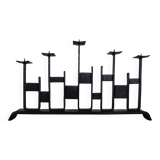 Brutalist Iron Candleholder, 1960s