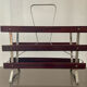 Porte revues vintage en bois et aluminium