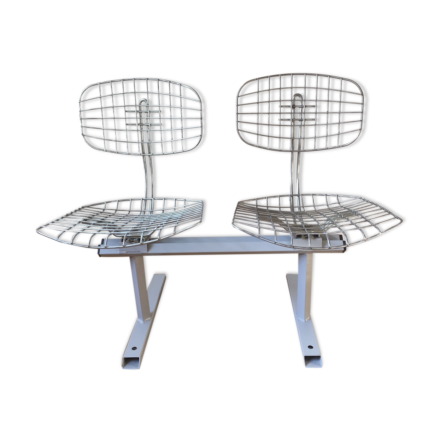 Banc 2 places "Beaubourg" de Michel Cadestin 1970s
