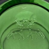 Lot of 10 vintage coffee cups green Duralex style