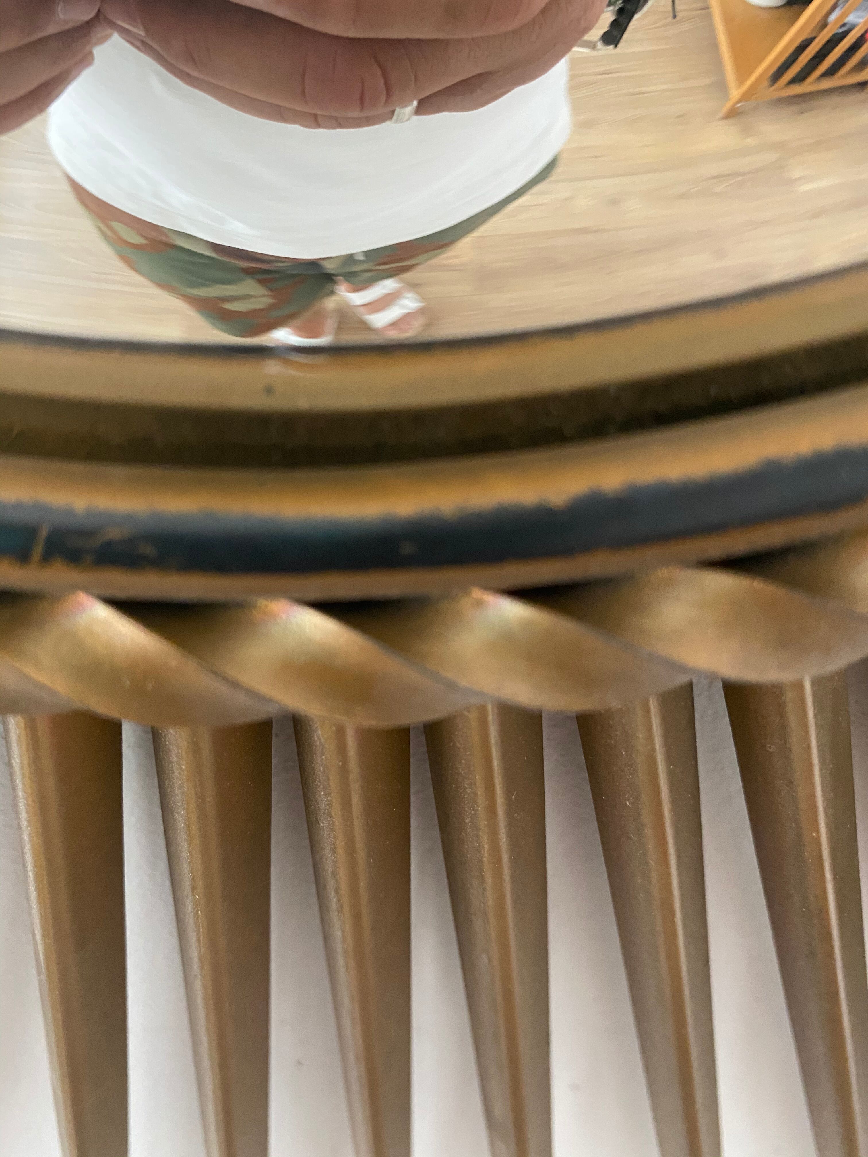 Mirror Chaty Vallauris vintage witch's eye 91cm