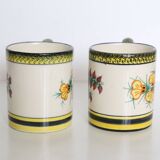 Pair of Henriot Quimper mugs