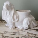 Cracked glazed faience in a zoomorphic design