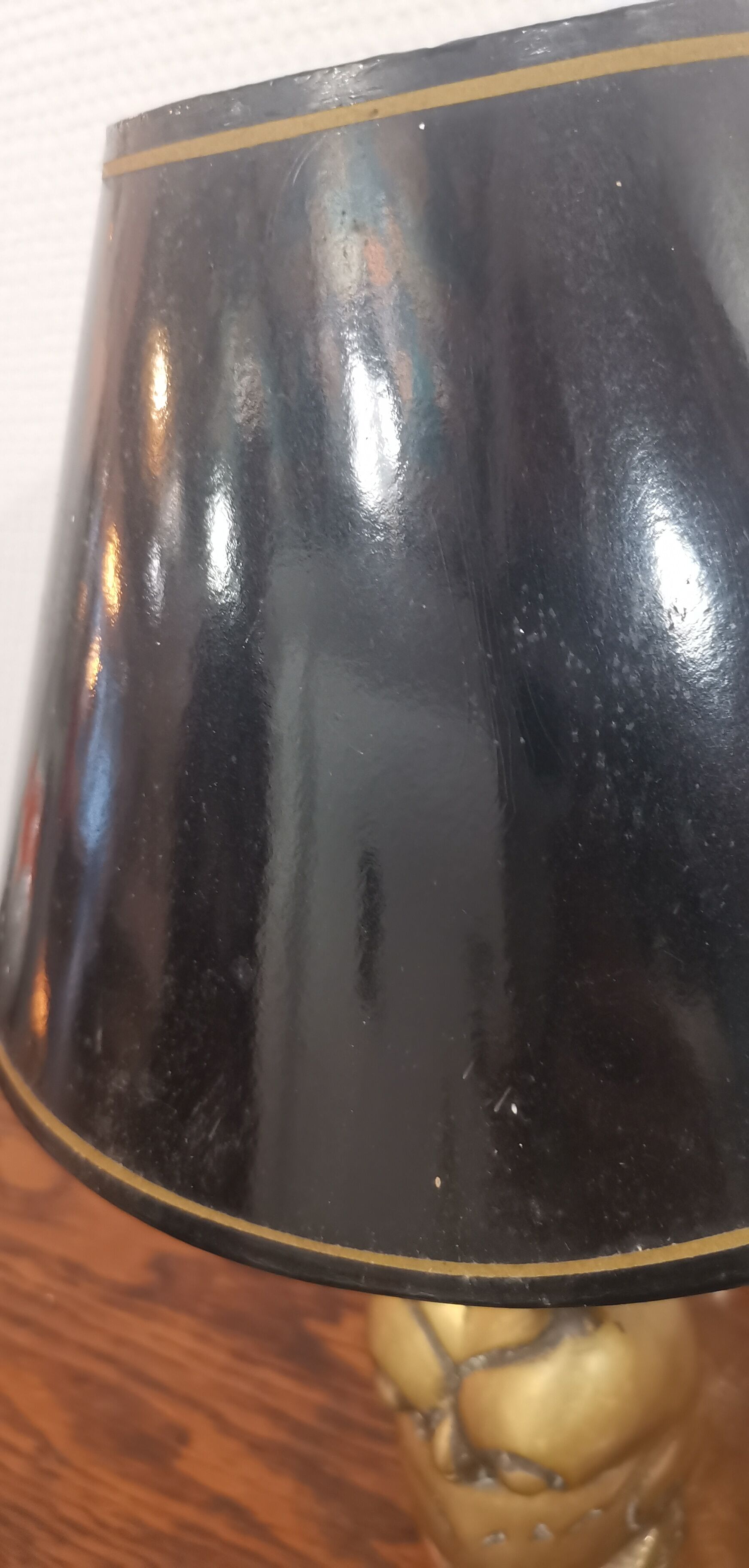 Owl lamp in brass of the 70s