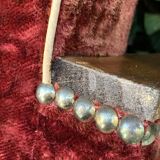 Pair of Art Deco club armchairs in burgundy red velvet, 1930s