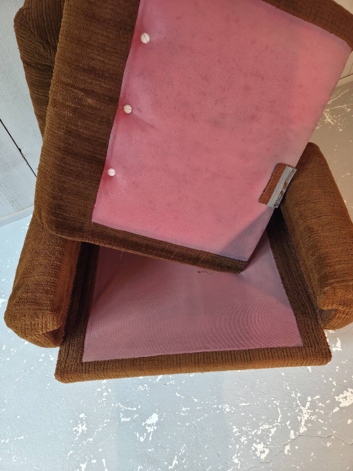Velvet armchair