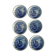 Set 6 plates Delfts for Royal Sphinx Holland by Boch Belgium