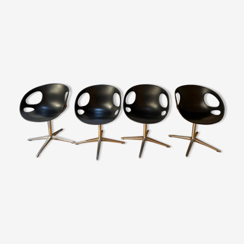 Set of 4 Fritz Hansen Rin chairs