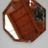 Beveled octagonal mirror