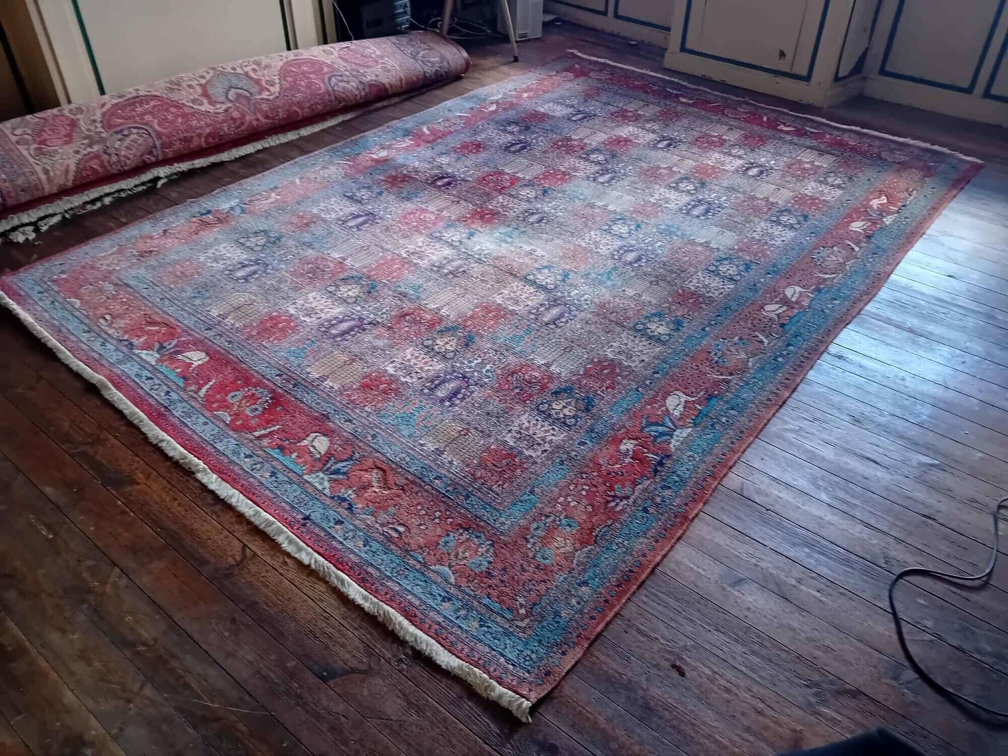 Handmade Moud XXL Persian rug 353x249cm