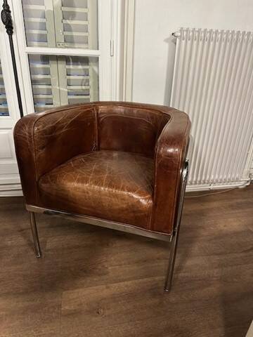 Leather armchair