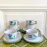 Ceramic mugs 70 hand-painted thistles