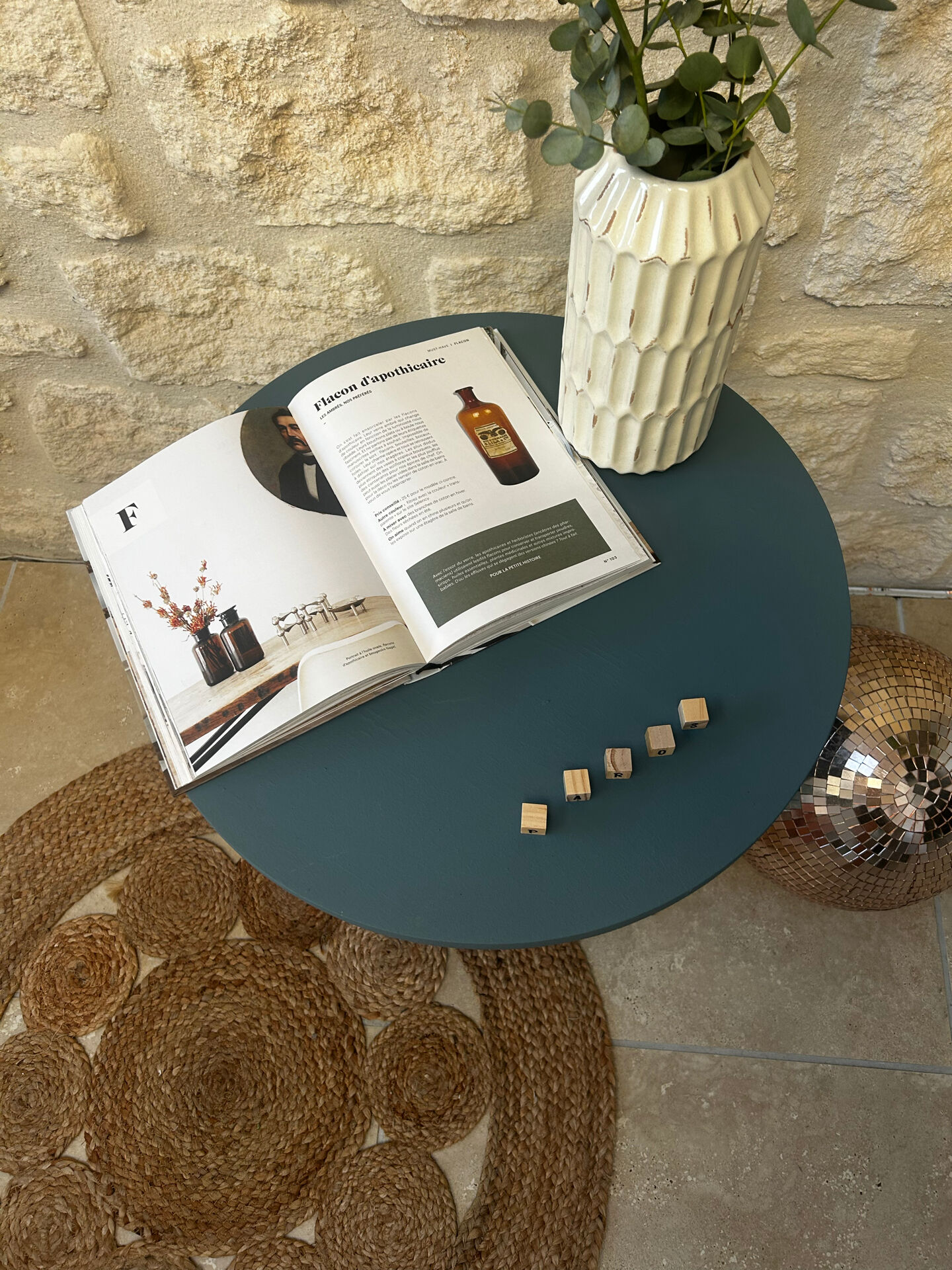 Vintage side table – Art Deco style