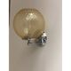 Contemporary "ballotton" amber murano glass wall sconce