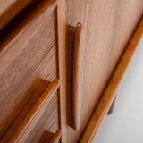 Tambour door sideboard by Johannes Andersen for C.F.C. Silkeborg, Denmark 1960s