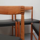 Set of 6 dining chairs teak, H.W. Klein for Bramin