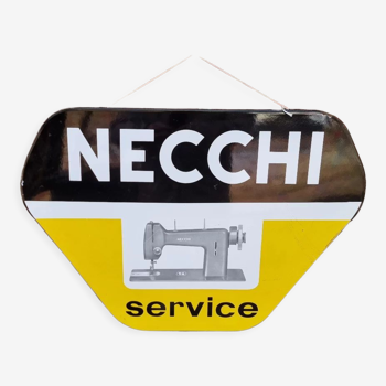 Necchi enamelled plate