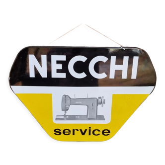 Necchi enamelled plate