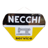 Necchi enamelled plate