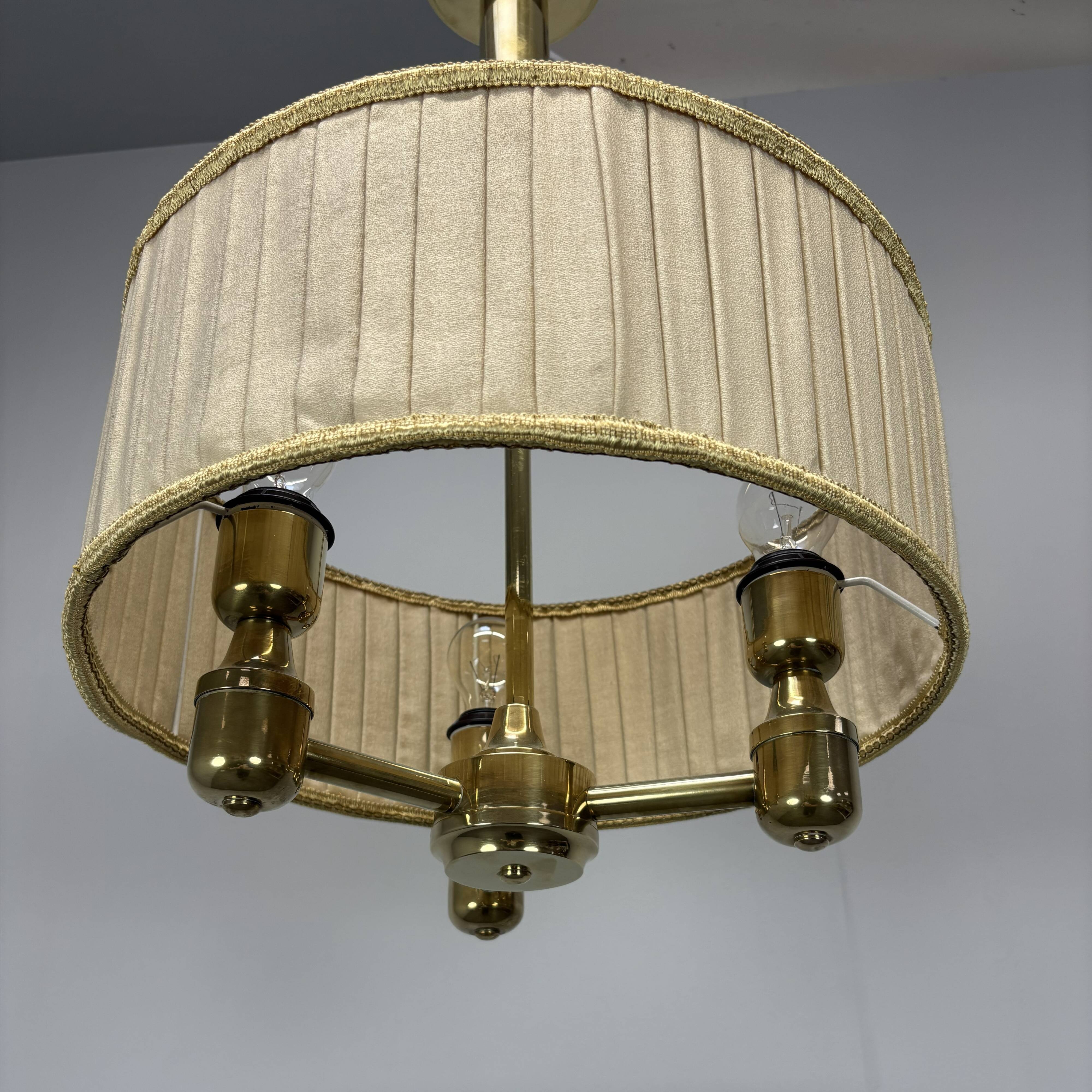 Mid-Century Modern Brass Pendant, 1960s, Germany