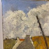 Old painting, Breton landscape XX century