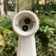 Art Deco wall sconce white porcelain