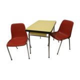 Formica table and two chairs
