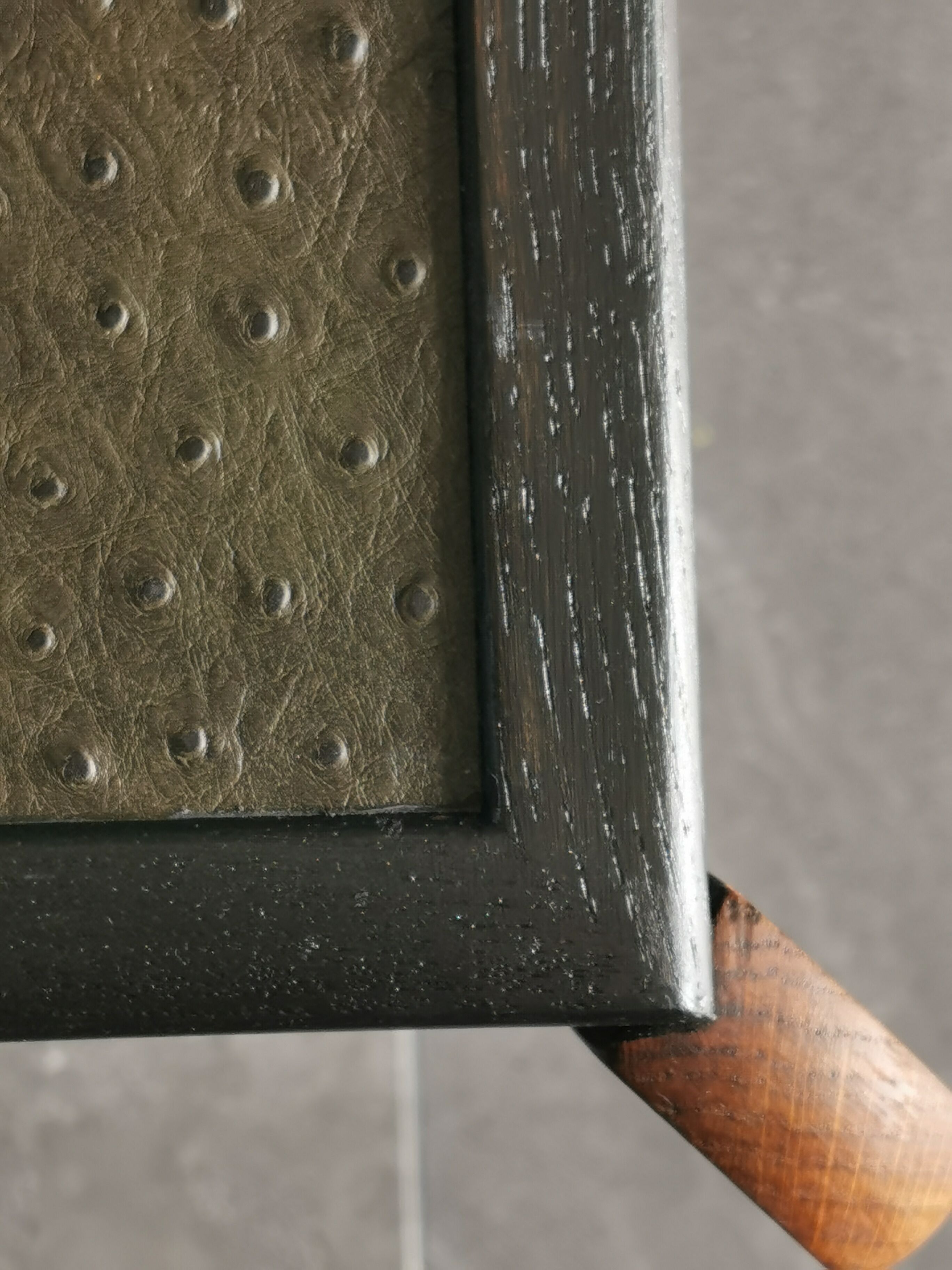 Art deco oak side table refurbished with 2 levels.