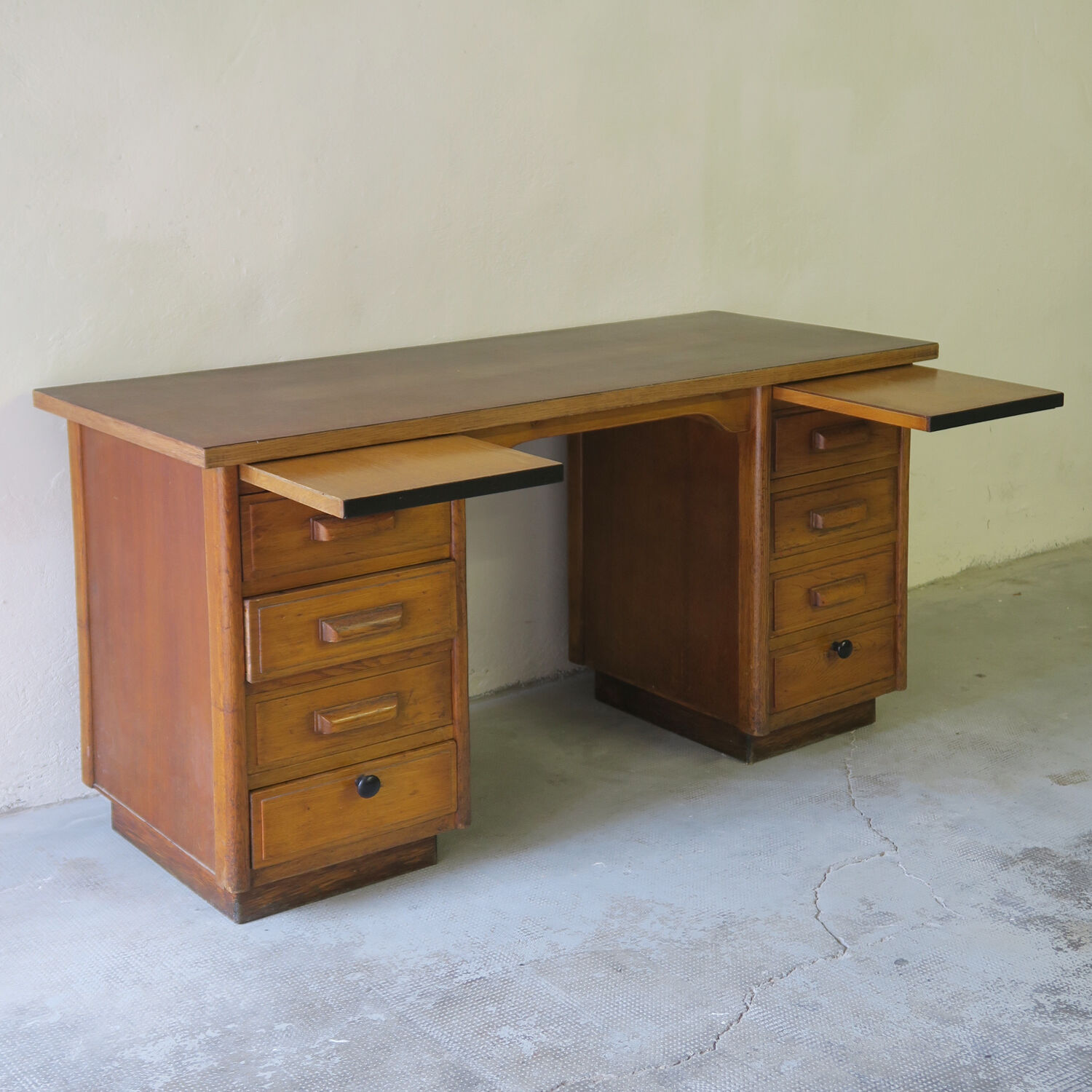 Double box administration desk