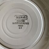 4 Digoin earthenware plates