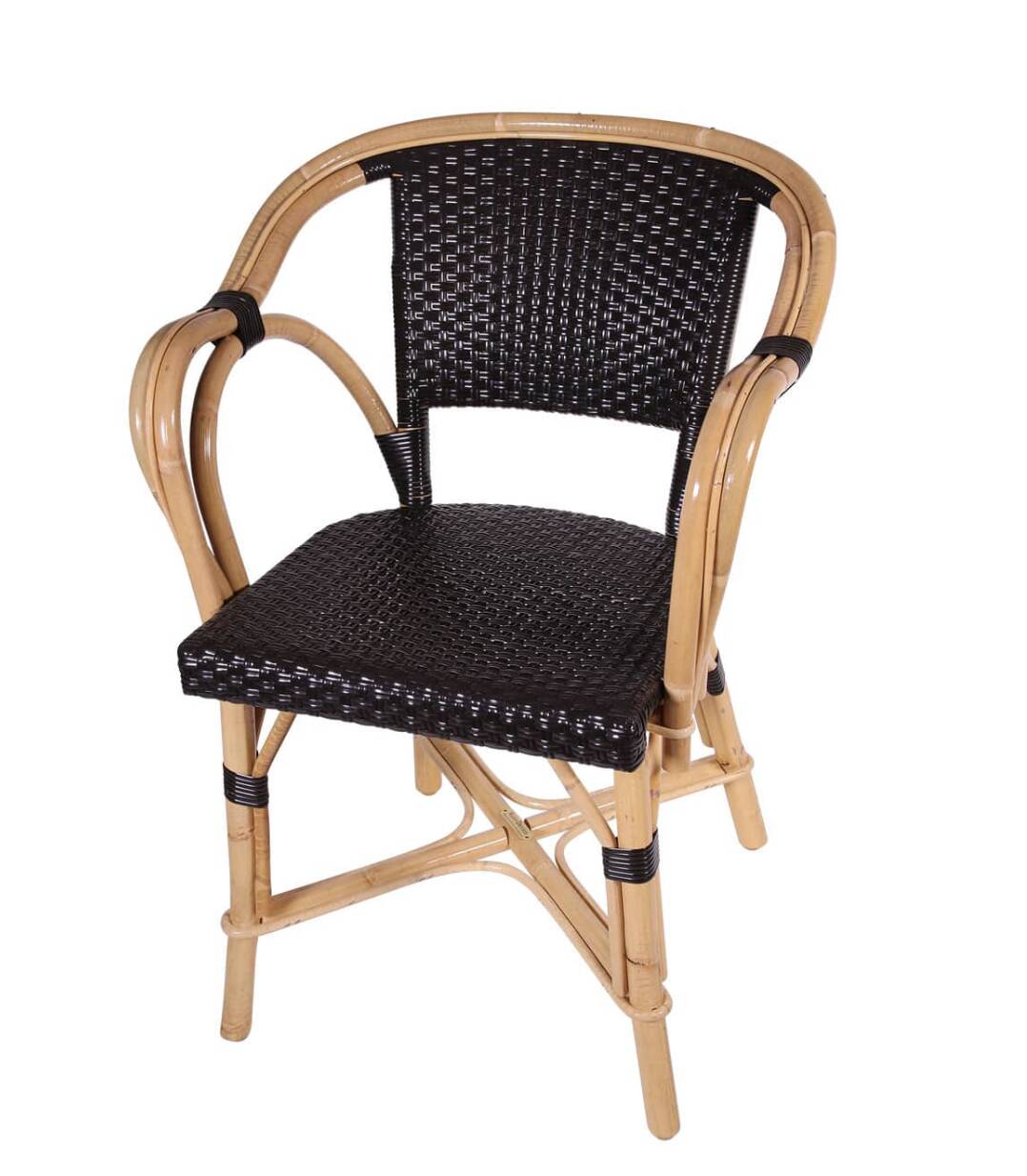 Black Précatelan armchair
