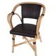 Black Précatelan armchair