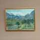 Original Swedish Oil on Canvas – "Landscape" by S. Högfeldt – Signed – Vintage and Framed – 48 × 36 cm (18.9" × 14.2")