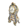 Devres earthenware clock with Rouen décor
