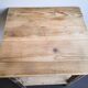Vintage wooden side table, entrance console, square pedestal table 2 floors.