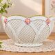 Woven ceramic fruit basket